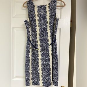 The Limited beige and blue elegant size 4 dress